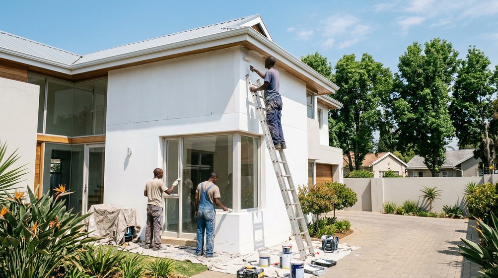 Professional painters working in Melkbosvredehoek, Cape Town Whale Coast
